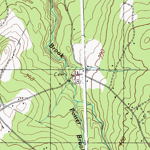 Topographic Map of Nasmith Cemetery, VT