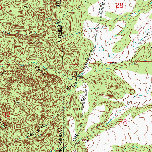 Topographic Map of South Chandler Creek, CO