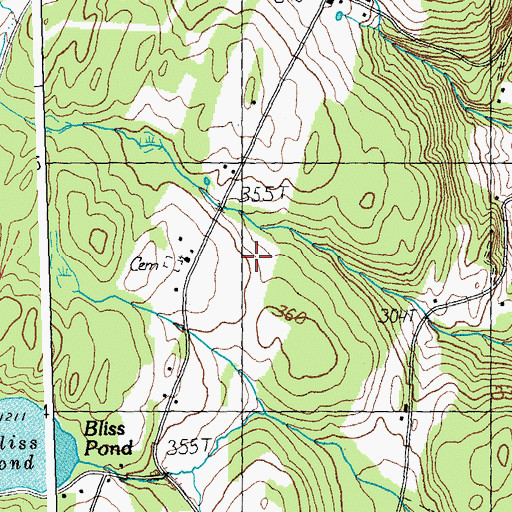 Topographic Map of Old West Church, VT