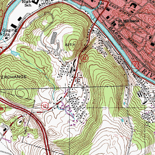 Topographic Map of Shepherd of the Hill Church, VT