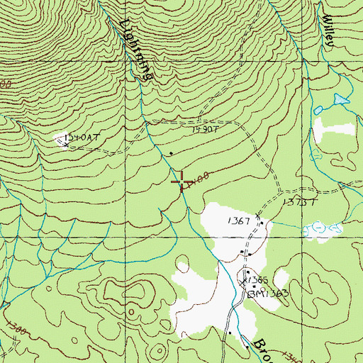 Topographic Map of Brighton Municipal Forest, VT