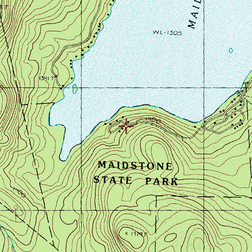 Topographic Map of Camping Area B, VT