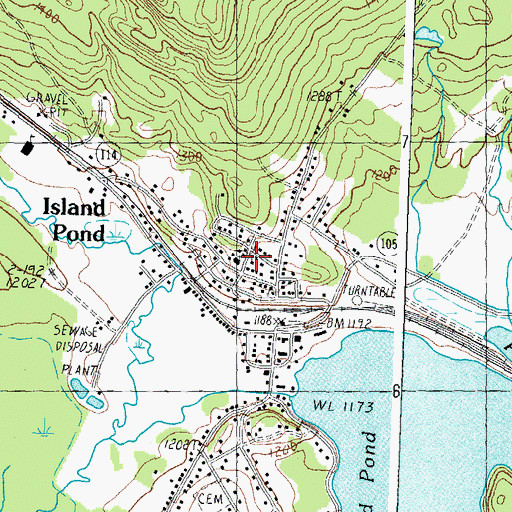 Topographic Map of Christ Episcopal Church, VT