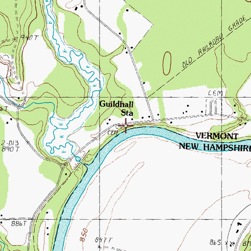 Topographic Map of Keith - Crawford - North Burial Ground, VT