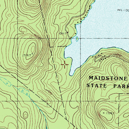 Topographic Map of Loon Trail, VT