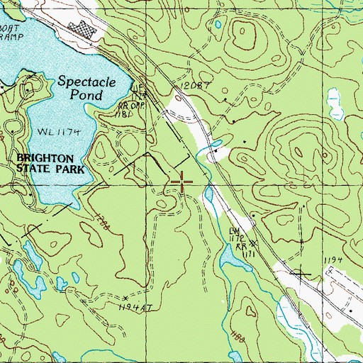 Topographic Map of Main Trail, VT