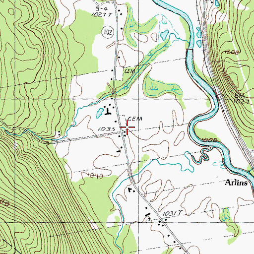 Topographic Map of Morrison-Schoolhouse Cemetery, VT
