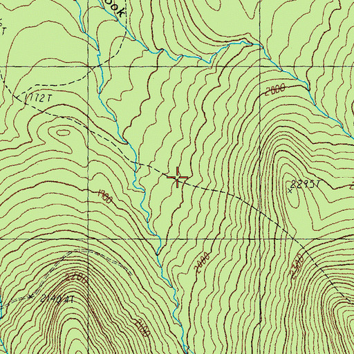 Topographic Map of Mount Gore Trail, VT