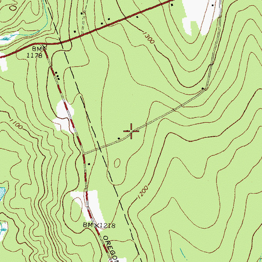 Topographic Map of Nichols Hall (historical), VT