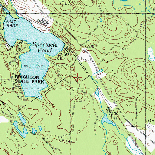 Topographic Map of Red Pine Trail, VT