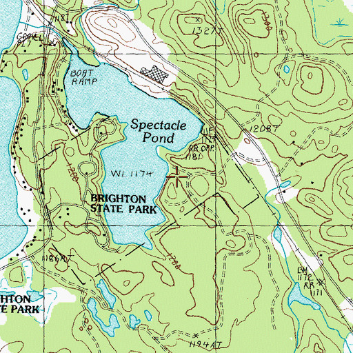 Topographic Map of Shore Trail, VT