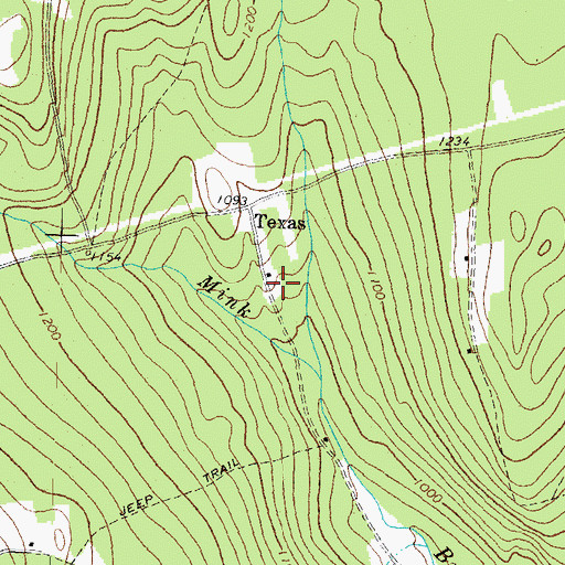 Topographic Map of Texas School (historical), VT