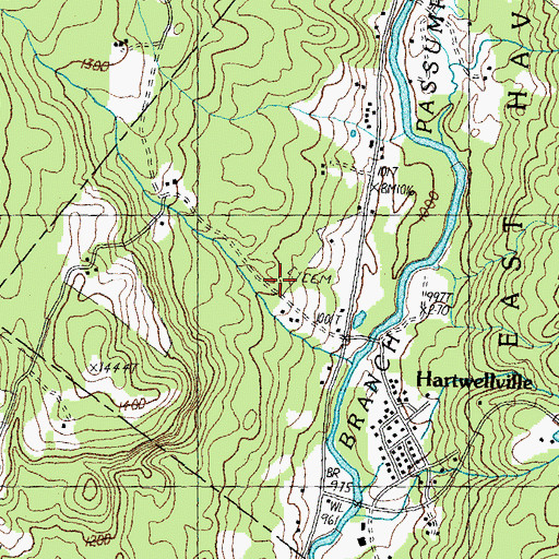 Topographic Map of Walters Cemetery, VT