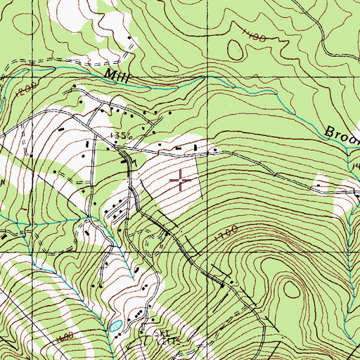 Topographic Map of Burke Mountain Campground, VT
