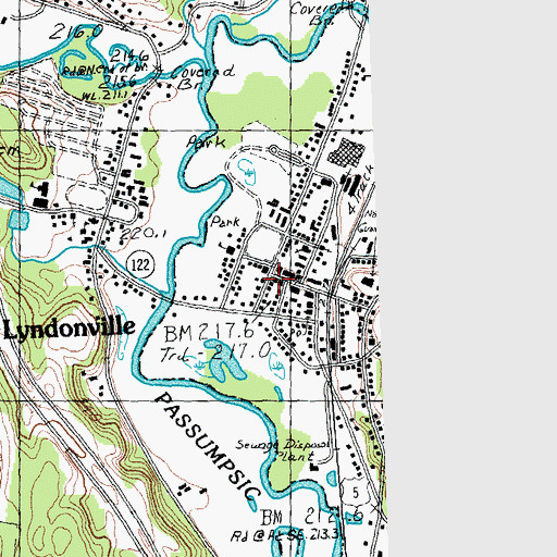 Topographic Map of Cableigh Public Library, VT