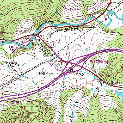 Topographic Map of Graves School (historical), VT