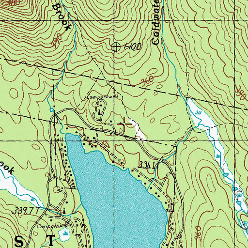 Topographic Map of Groton State Forest Nature Trail, VT