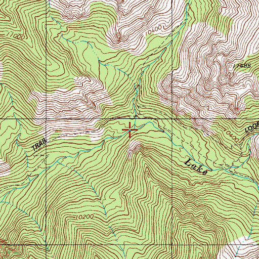 Topographic Map of North Fork North Creston Creek, CO