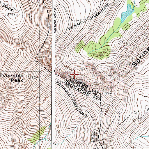 Topographic Map of Phantom Terrace, CO