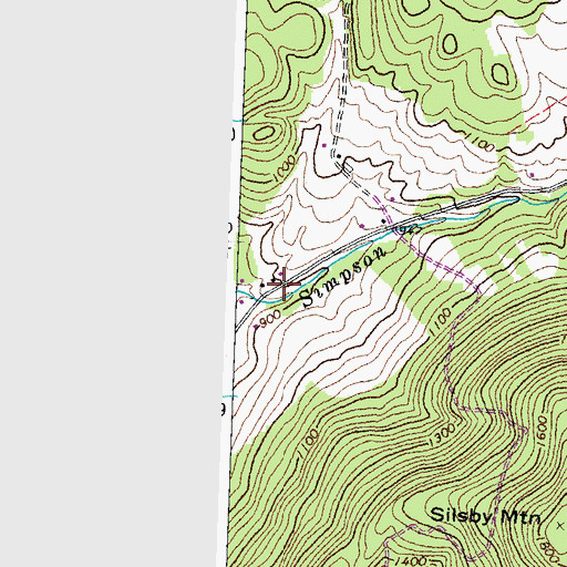 Topographic Map of Hastings School (historical), VT