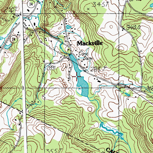 Topographic Map of Idle Hours Campground, VT