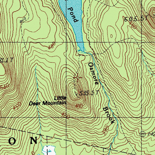 Topographic Map of Little Deer Trail, VT