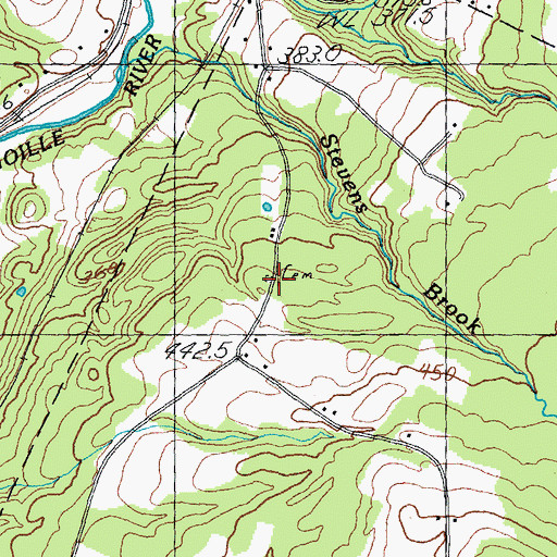 Topographic Map of Orton - Greensboro Bend Cemetery, VT