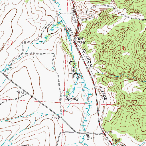 Topographic Map of Goat Creek, CO