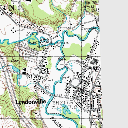 Topographic Map of Powers Park, VT