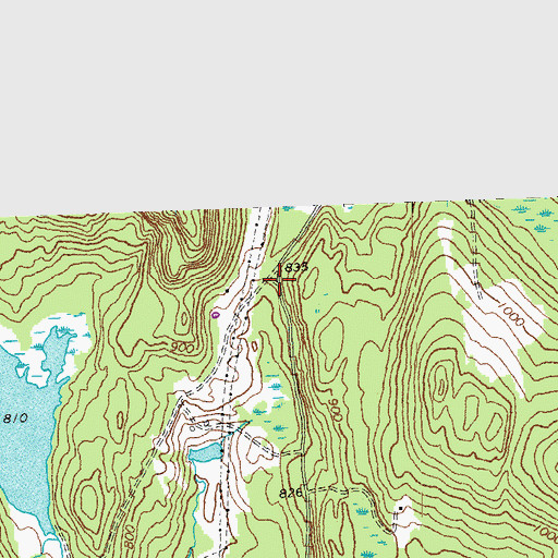 Topographic Map of Red School, VT