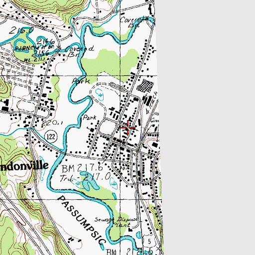 Topographic Map of Saint Peters Episcopal Church, VT