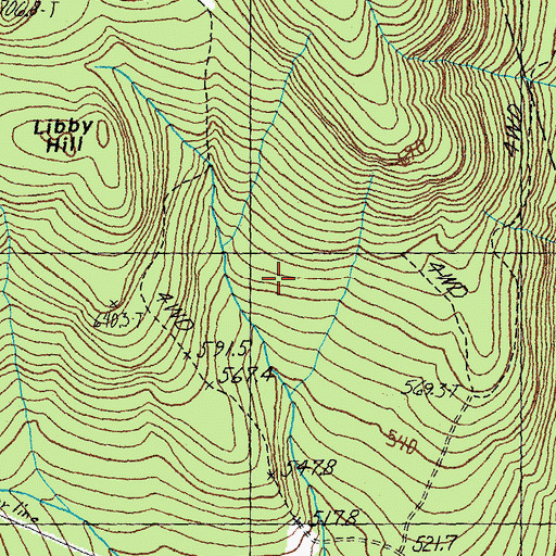 Topographic Map of Sheffield Municipal Forest, VT