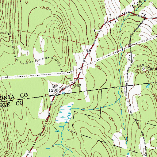 Topographic Map of South Groton School (historical), VT