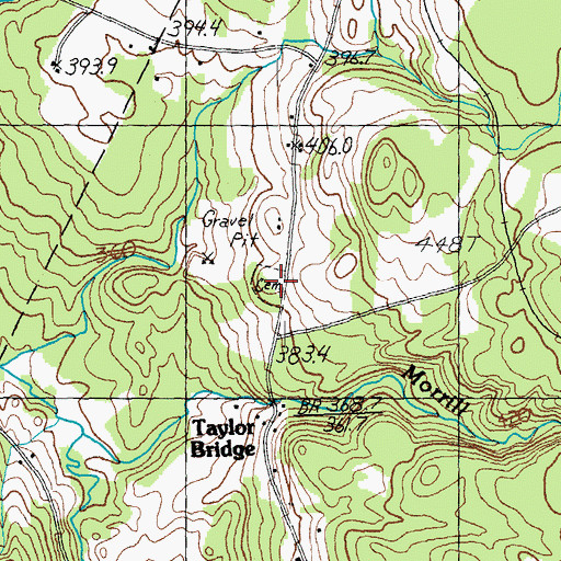 Topographic Map of South Walden Cemetery, VT