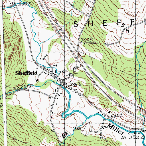 Topographic Map of The Old Church on the Hill, VT