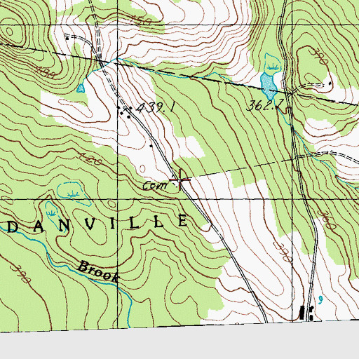 Topographic Map of Ward Cemetery, VT