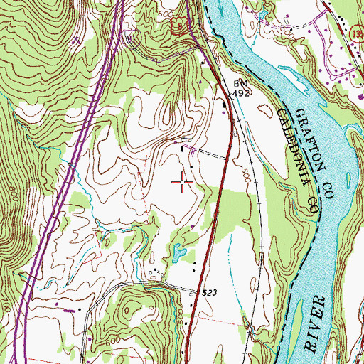 Topographic Map of Warners Campground, VT