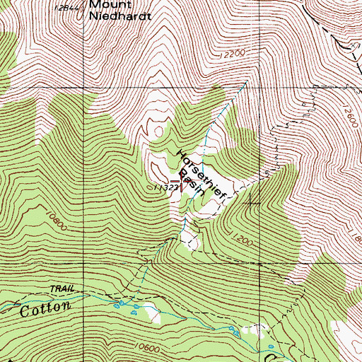 Topographic Map of Big Branch, CO