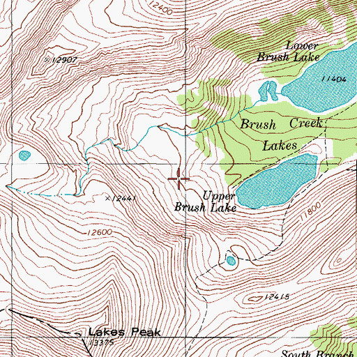 Topographic Map of Smith Creek, CO