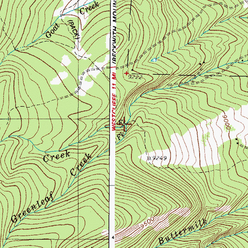 Topographic Map of South Greenleaf Creek, CO