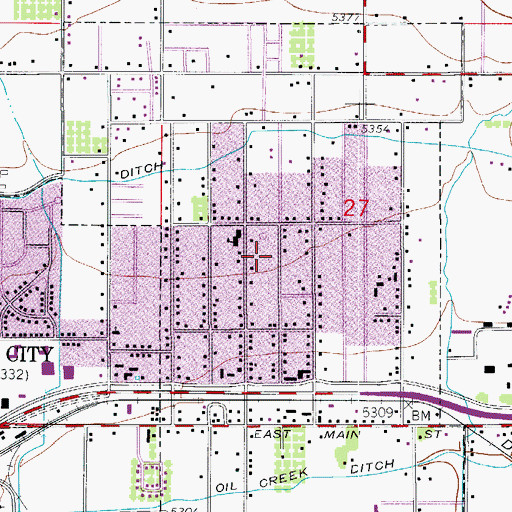Topographic Map of East Canon, CO