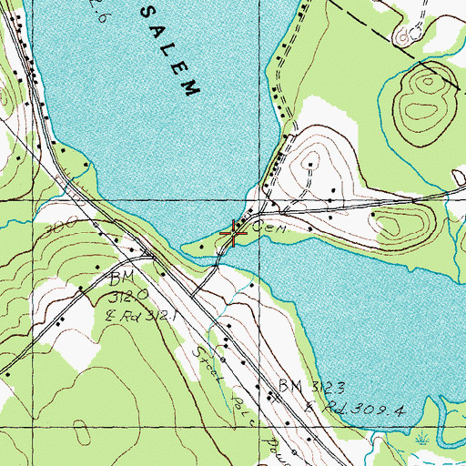 Topographic Map of Chargo Campground, VT