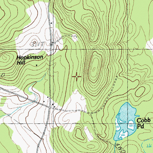Topographic Map of Derby Center Village Municipal Forest, VT
