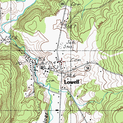 Topographic Map of Federated Church, VT