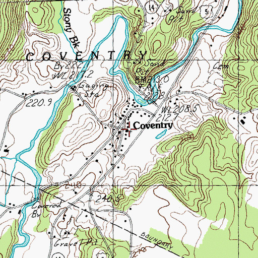 Topographic Map of Grace Brethren Church, VT