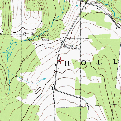 Topographic Map of Holland Congregational Church, VT