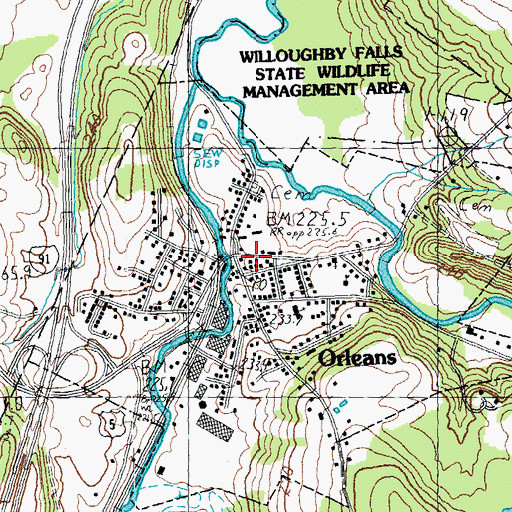 Topographic Map of Jones Memorial Library, VT