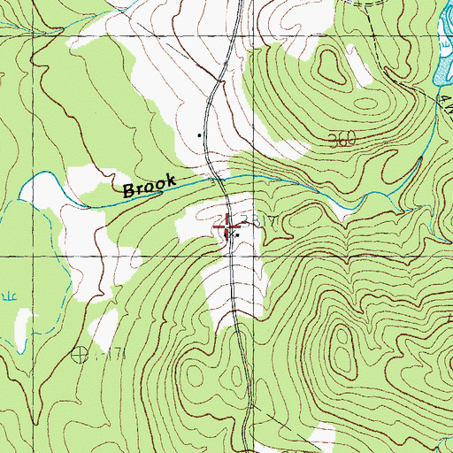 Topographic Map of Mitchell - Derusha Cemetery, VT