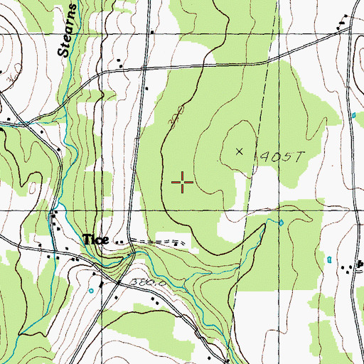 Topographic Map of Mount Pisgah East Trail, VT
