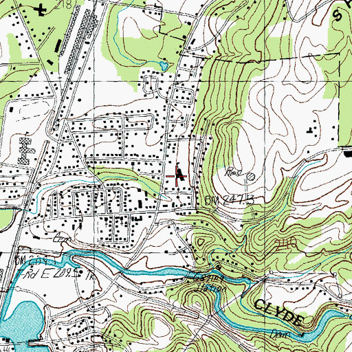 Topographic Map of Newport City Elementary School, VT